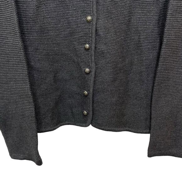 NEW Country-Line Trachtenmode Austrian Dark Gray Cardigan Sweater US 6 EU 42 - Picture 6 of 12